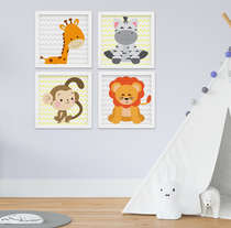 Quadro Infantil Safari