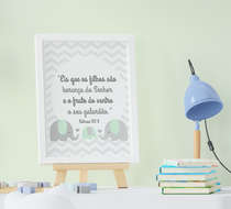 Quadro Infantil Elefante