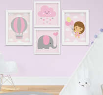 Quadro Infantil Elefante