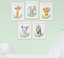 Quadro Infantil Safari