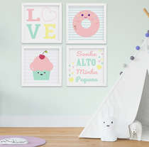 Quadro Infantil Doces 