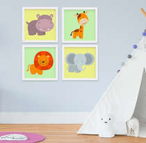 Quadro Infantil Safari