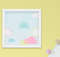 Quadro Infantil Quarto Bebê Menina Balão e Arco-Íris Kit 3 Peças