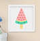 Quadro Infantil Quarto Bebê Menina Doces Picolé Sorvete 3 Peças