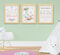 Quadro Infantil Menina Aquarela Jardim Flores Kit 3 Peças