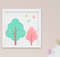 Quadro Decorativo Infantil Bebê Menina Arvore e Passarinho Kit 3 Peças