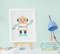 Quadro Decorativo Infantil Bebê Menino Robozinhos Kit 3 Peças