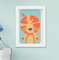 Quadro Decorativo Infantil Bebê Menino Safari Leão Girafa Elefante Kit 4 Peças