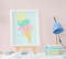 Kit Quadro Infantil Bebê Menina Sorvete Cupcake Kit 3 Peças
